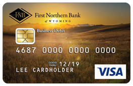 Wyoming Field with Sunset and Mountains in Background Debit Card Design