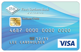 Blue Wavy Debit Card Design