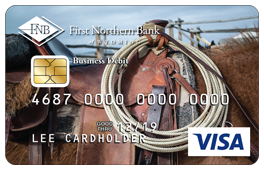 Horse and Saddle Debit Card Design