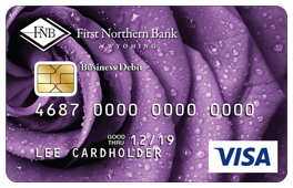 Purple Rose Debit Card Design